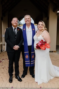 Wedding ceremony by Dr. Gerrit Rademeyer in Casteel